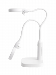 Лупа настольная с подсветкой на гибкой ноге с прищепкой 2 в 1 Орбита OT-INL76